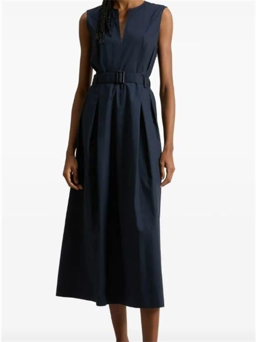 BELTED LONG DRESS WOOLRICH | CFWWDR0184FRUT39443989 MELTON BLUE